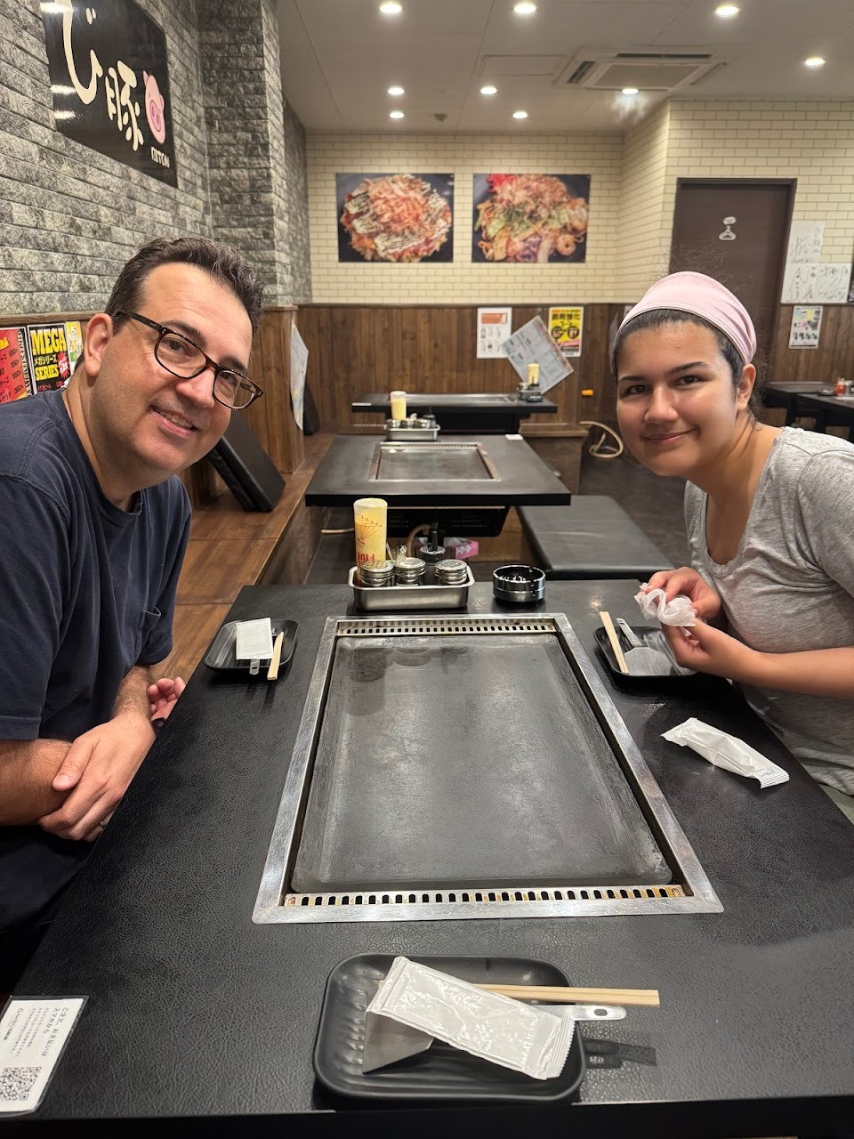 Getting ready for some okonomiyaki…Fire it up!