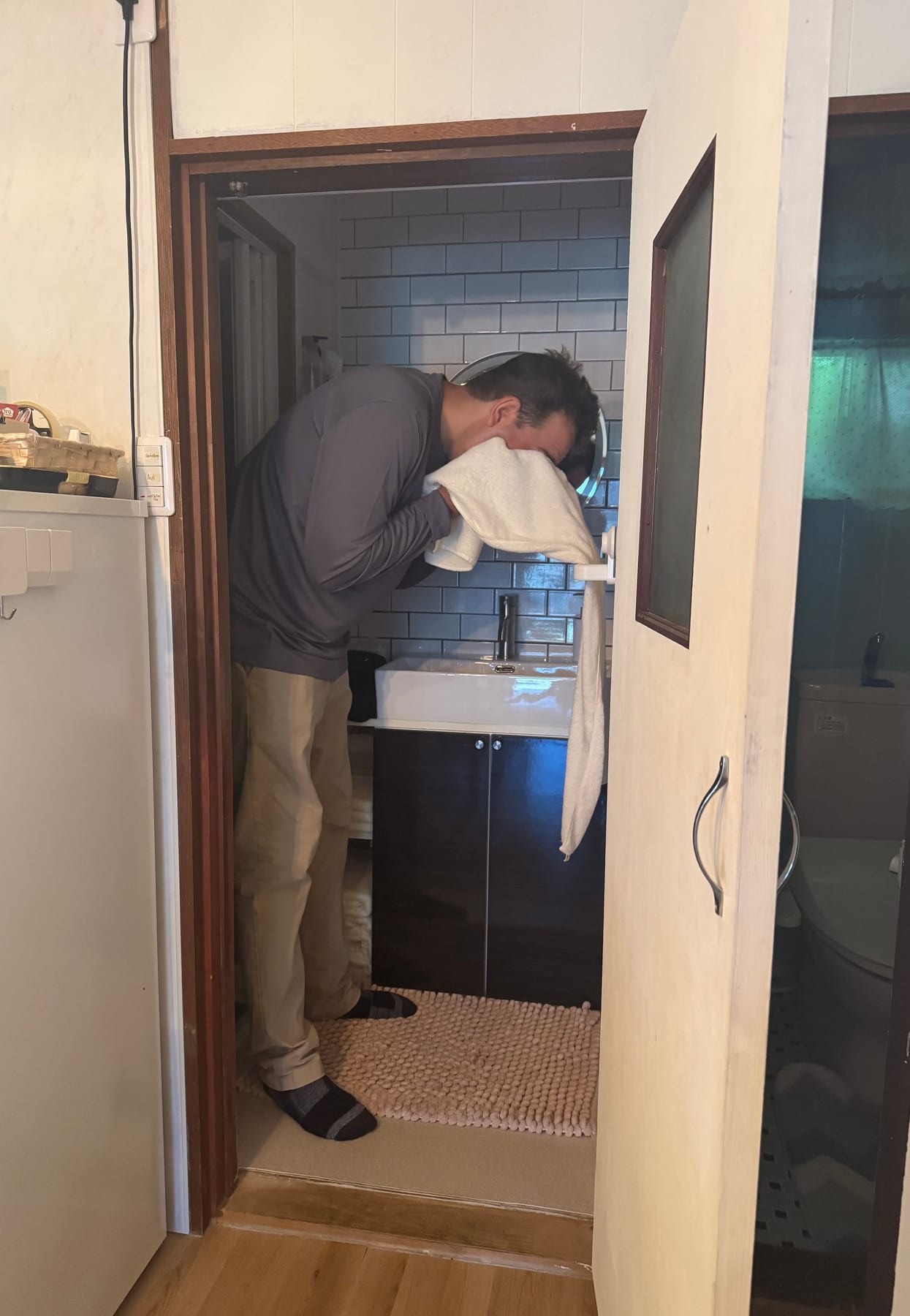 We went back to the Airbnb to cool down and wash up for an evening food tour in Shin-Sekai. The area has a lot of food s