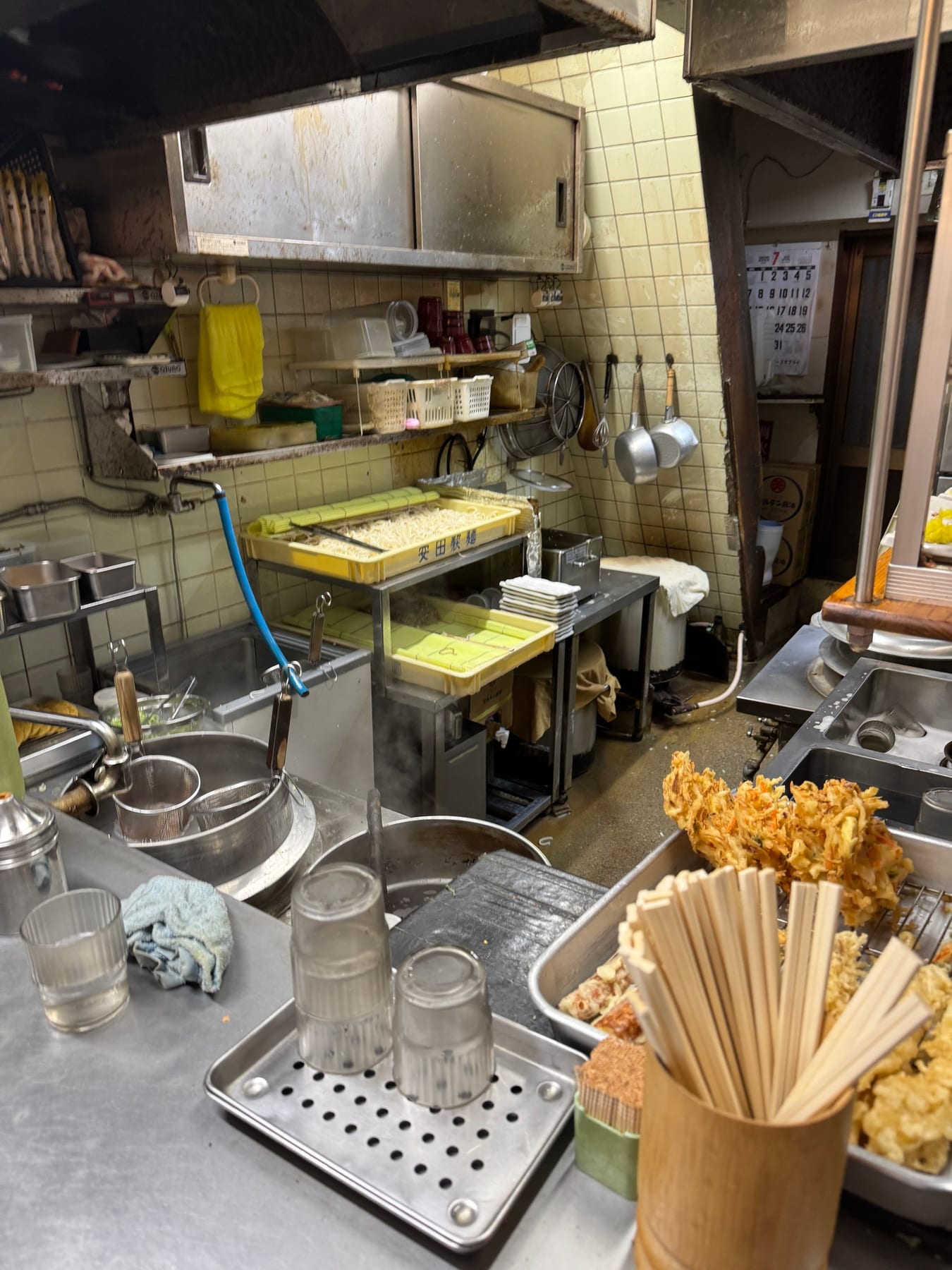 The elderly chef was a one-man show. Nobody else was in the kitchen with him, and he worked like a hyper-focused machine