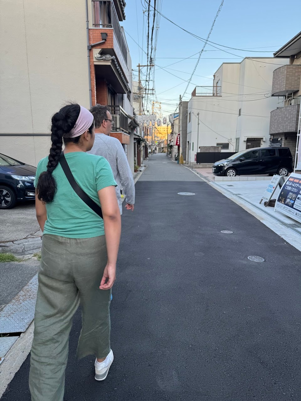 We decided to try one of our host’s sushi recommendations. It was still hot out, but the sun had shifted enough that its