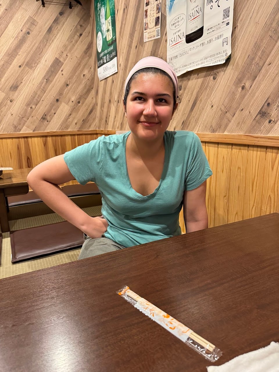We sat in a small tatami area, shoes off and criss-cross-applesauce style.