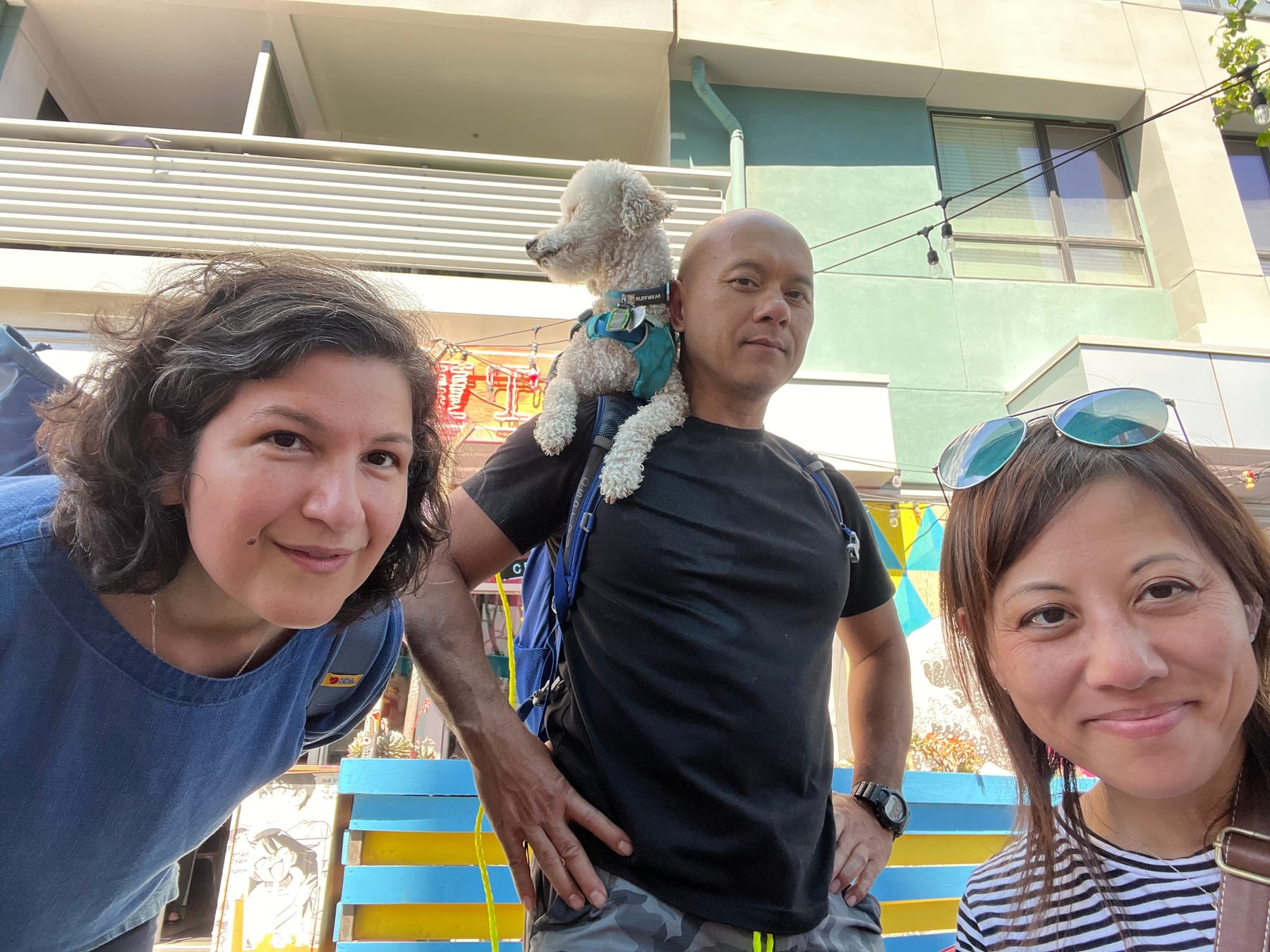 This was taken outside of Spritz in Little Tokyo, which is where we had lunch. It was tasty, but I regretted having Medi