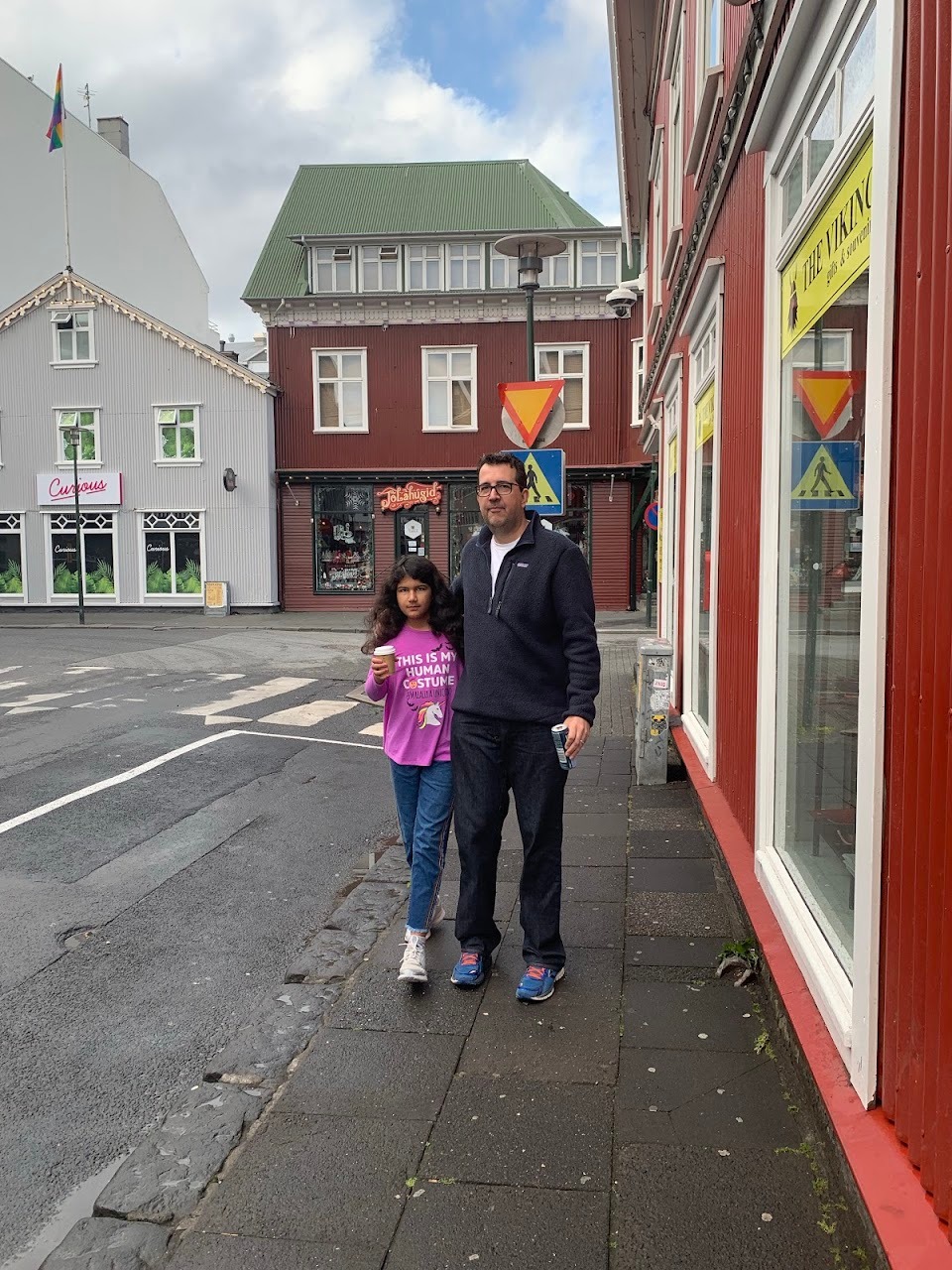 Casey and Anna dropped me off in downtown Reykjavik this morning. I am meeting up with a walking tour group at 10:00 am
