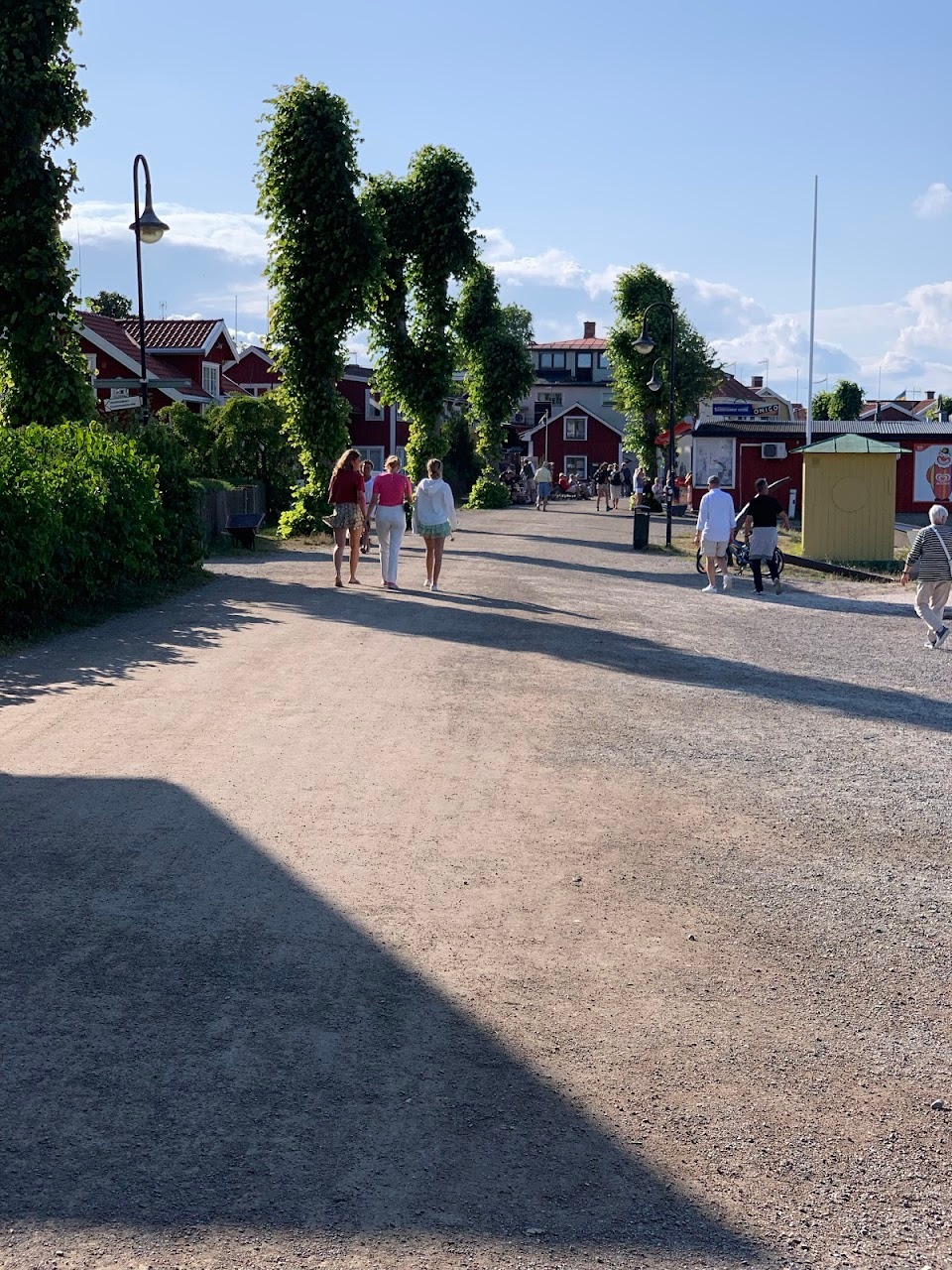 The street along the harbor...