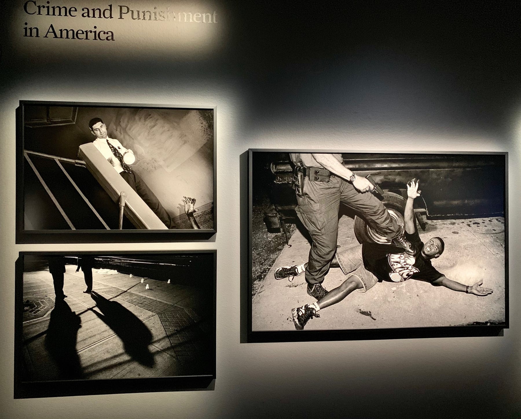 This group of photos is called Crime and Punishment in America. It’s part of an exhibit by a photojournalist named James