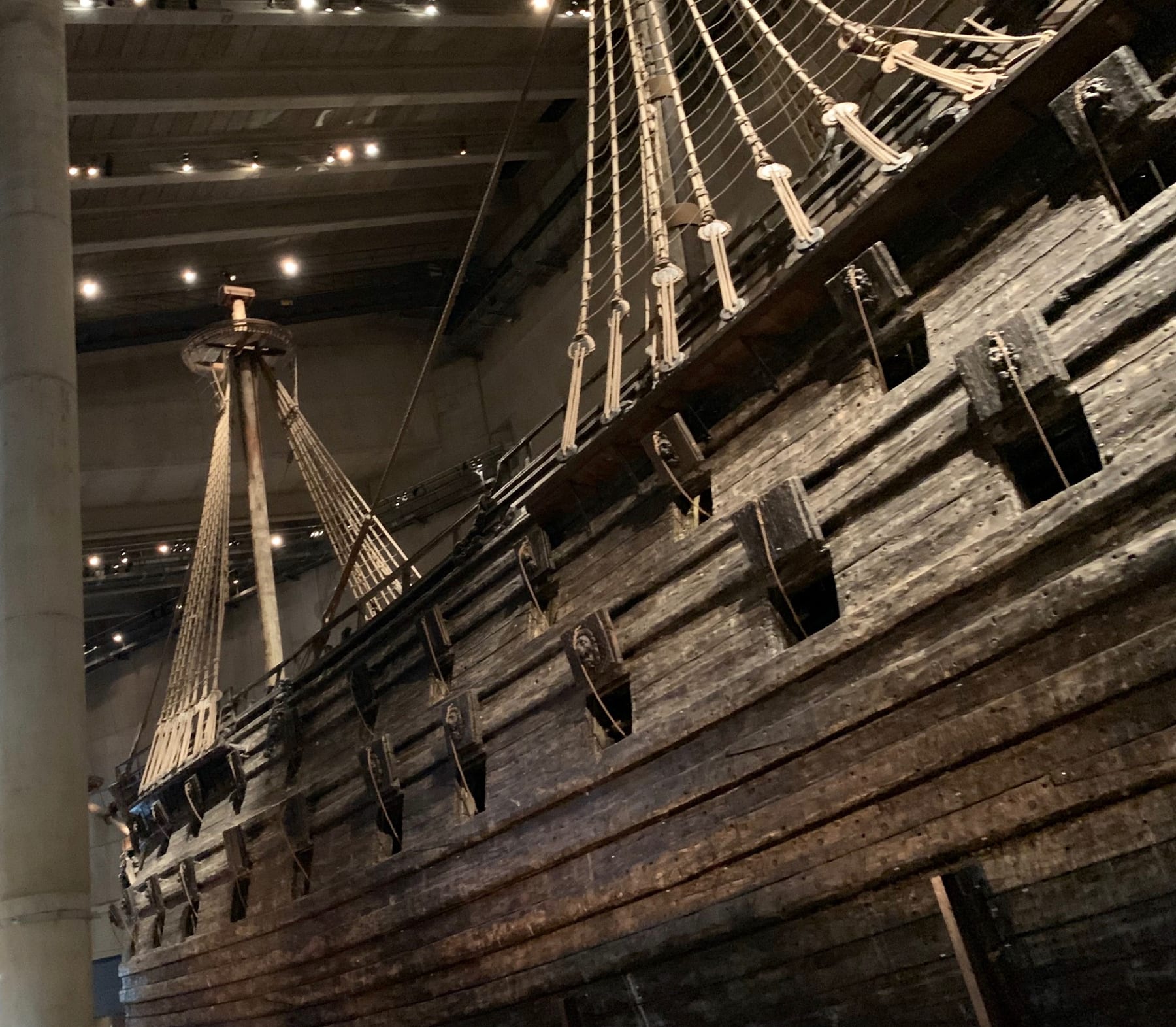 One of the reasons the Vasa sank was that it didn’t have enough ballasts to keep it weighted. It also probably had too m