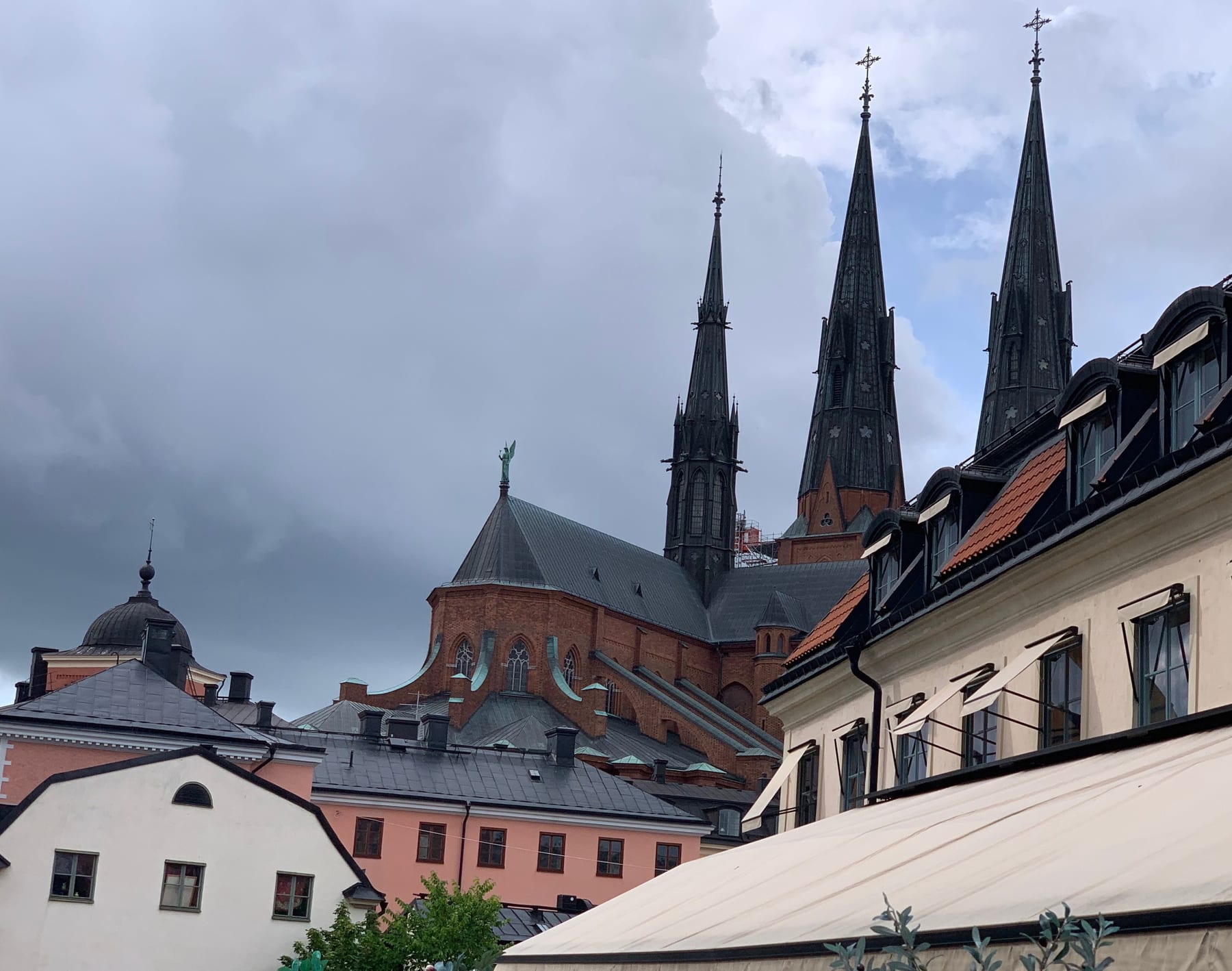You can see the spires of Uppsala Cathedral from anywhere in the old town. The woman at the hotel said you can use them