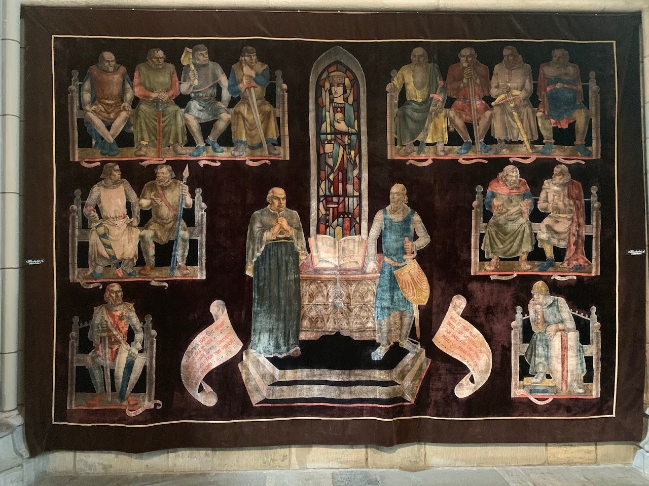 This was one of many tapestries hanging throughout the cathedral.