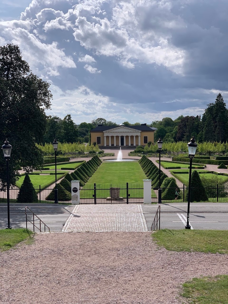 The Carl Linnaeus botanical garden, which is just across the street from the castle.