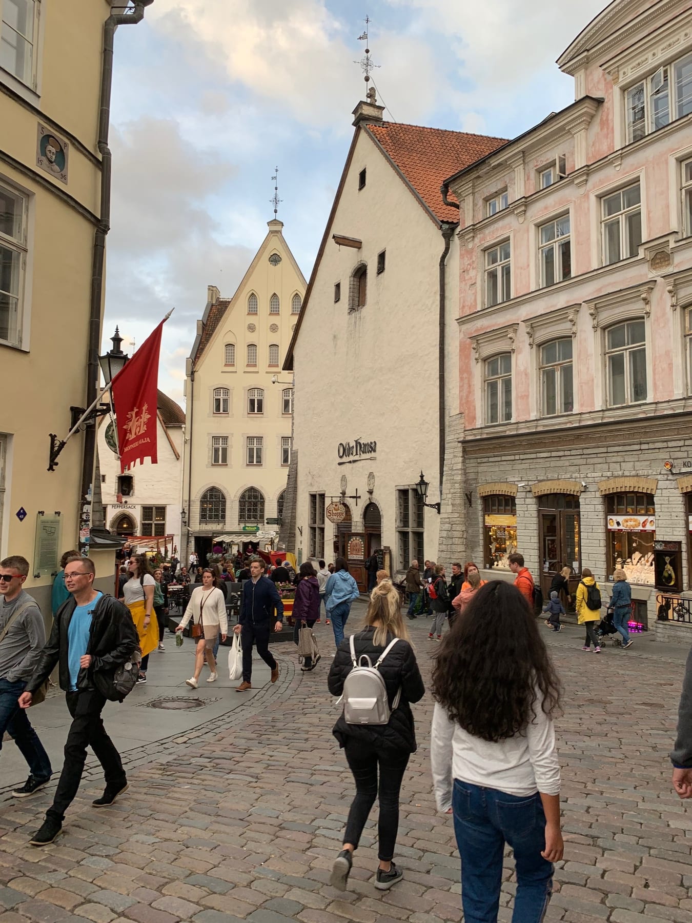 We went to Old Hansa for dinner, which is a medieval-themed restaurant. Although Rick Steves says it’s a tourist trap, i
