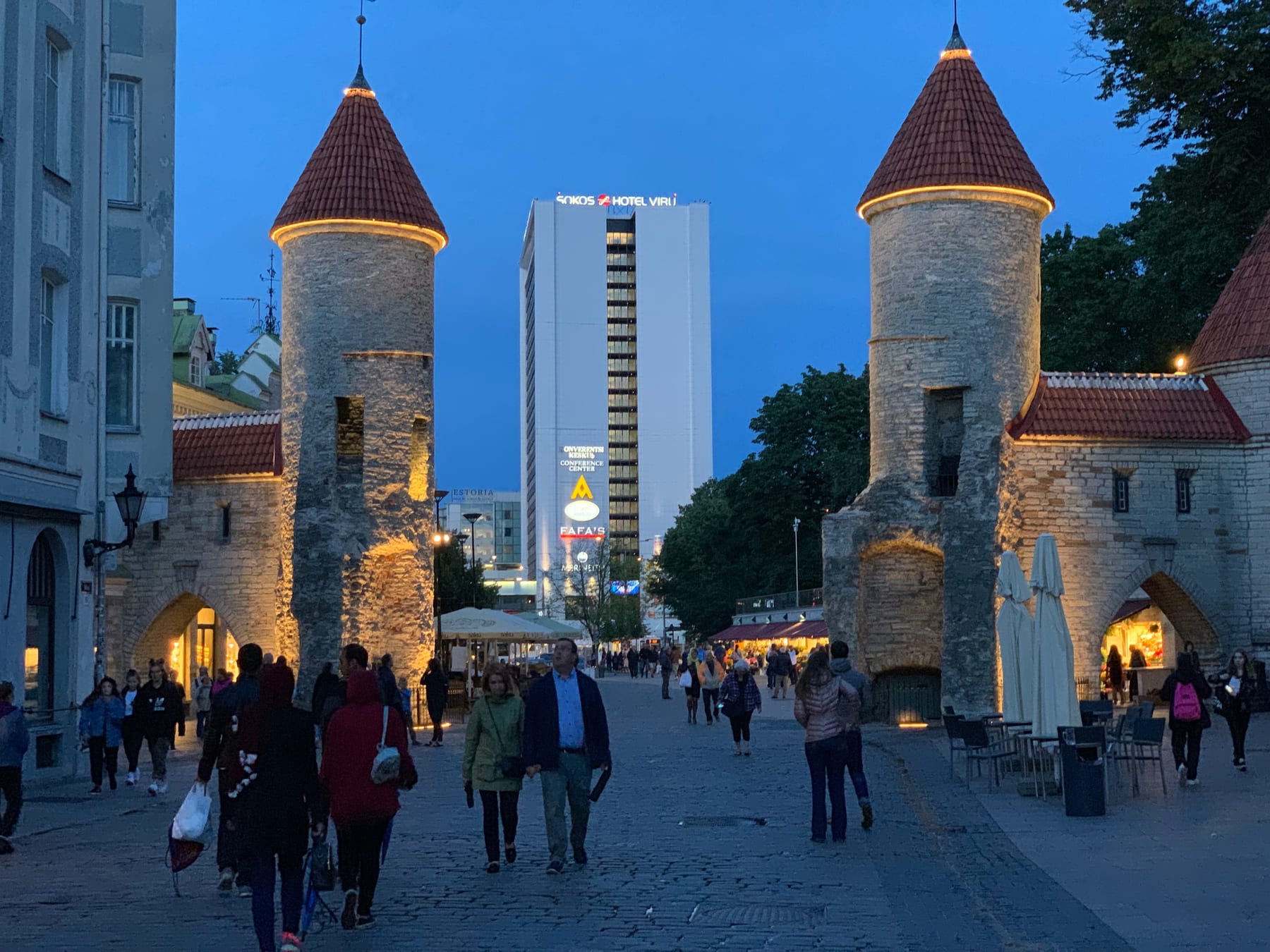 The modern world is never far away! The old town is actually quite small.